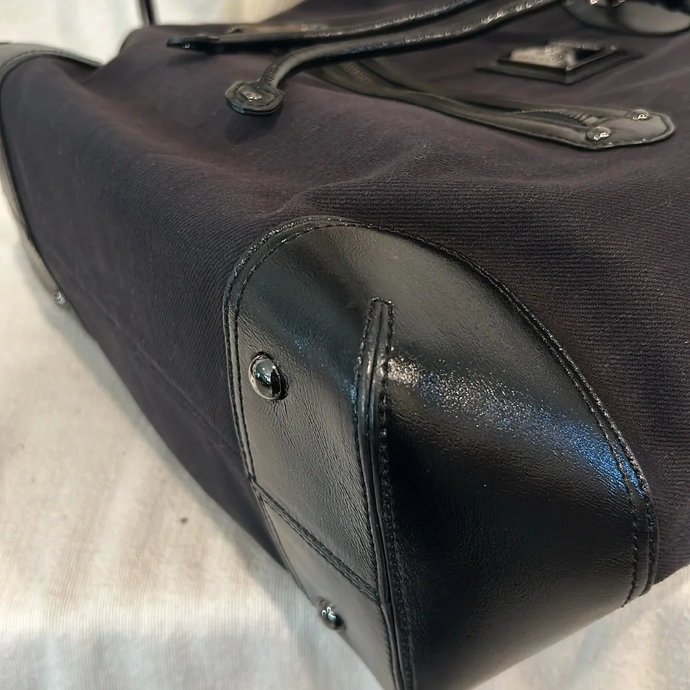 Authentic Burberry Blue Label Logo Drawstring Tote Bag